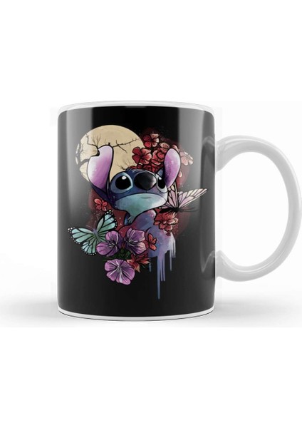 Disney Moonlight Stitch Kupa Bardak Porselen