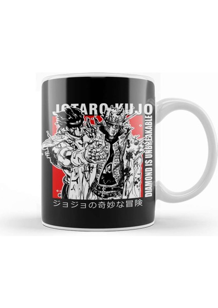 Jotaro Kujo 021 Kupa Bardak Porselen