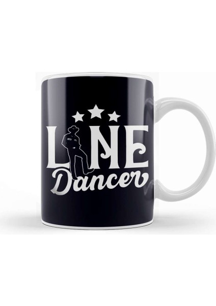 Line Dancer Choreographer Western Country Music Linedance Kupa Bardak Porselen