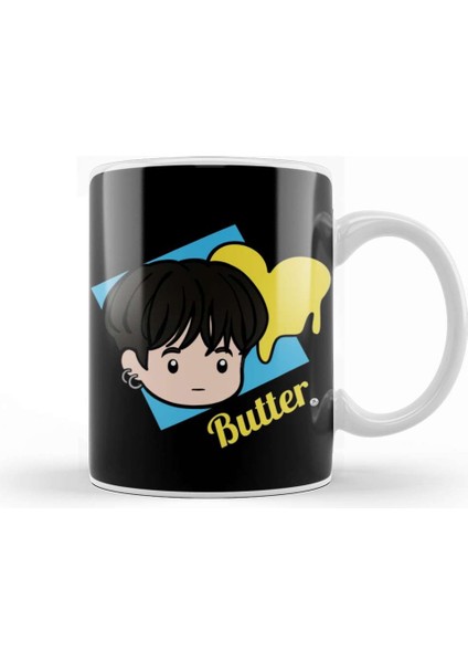 K Pop Chibi Suga Butter Kupa Bardak Porselen