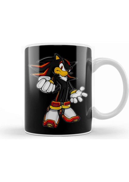 Sonic Team Shadow The Hedgehog Kupa Bardak Porselen
