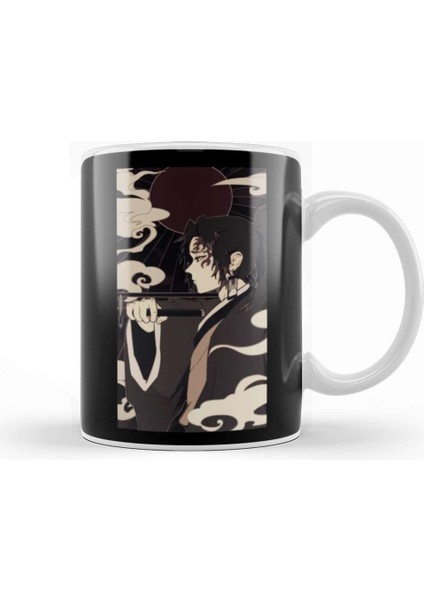 Yoriichi Tsugikuni Vintage Portrait Demon Slayer Kupa Bardak Porselen