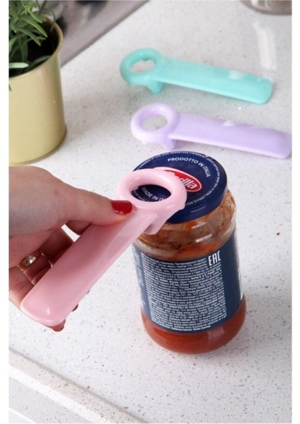 Çok Amaçlı Renkli Kavanoz ve Şişe Kapağı Açacağı