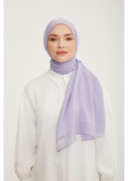 Işıltılı Logo Detaylı Şal Lila Rengi modelleri