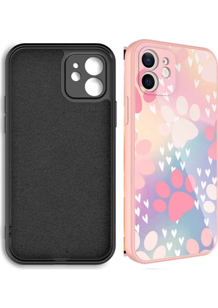 Apple iPhone 12 ile Uyumlu Kılıf Kedi Köpek Patili Temalı Telefon Kılıfı Kapak fiyatları