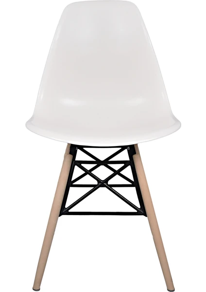 Dorcia Home Eames Plastik Kafesli Sandalye - 2 Adet - Cafe Balkon Mutfak Sandalyesi