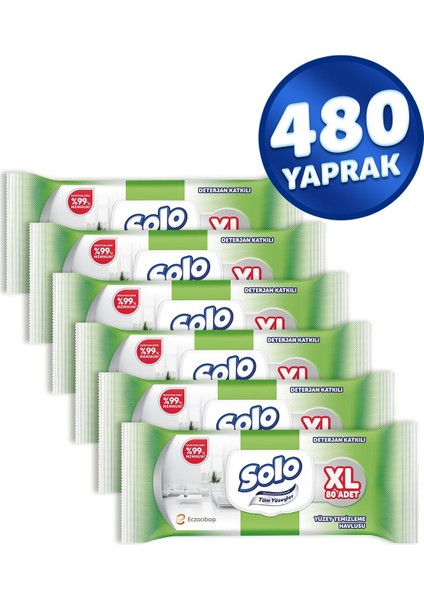 Xl Tüm Yüzeyler Temizlemehavlusu 80 Li 480 Yaprak