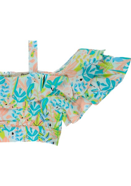 Kız Çocuk Askılı Büzgü Detaylı Bluz modelleri