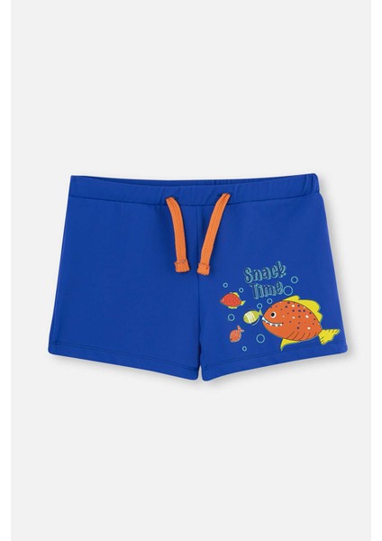 Mavi Balık Bask. Şort