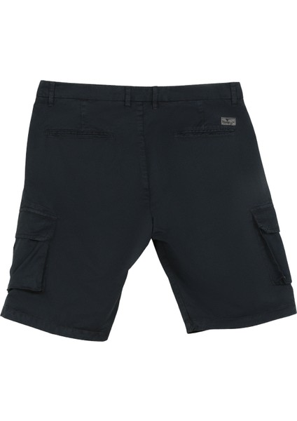 Normal Bel Slim Fit Mavi Erkek Bermuda Şort Fmellısblue