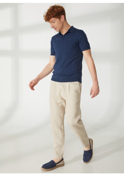 Polo Yaka Slim Fit Mavi Erkek Kazak FM23S07MABLUE modelleri