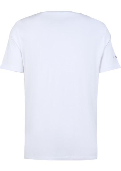 Bisiklet Yaka Beyaz Erkek T-Shirt FM23S16TGWHITE fiyatları