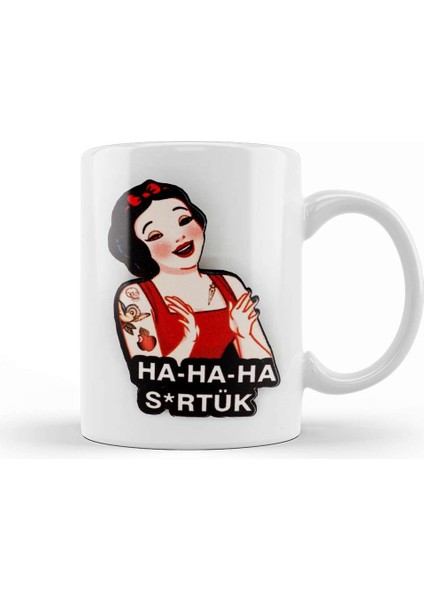 Ha Ha Ha Prenses Kupa Bardak Porselen