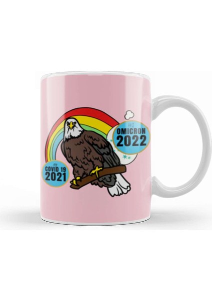 Sarcasm Funny Vintage Saying Hi Omicron 2022 Kupa Bardak Porselen