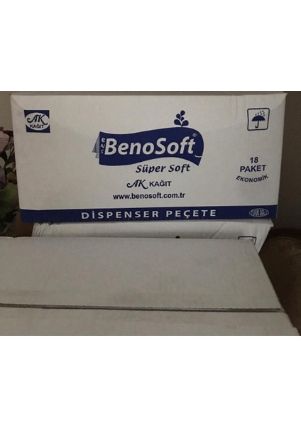 Benosoft Dispenser Peçete 100 Yaprak (18 Paket)