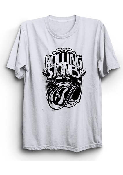 The Rolling Stones, Black Design, Rock Metal Grup Tişörtü