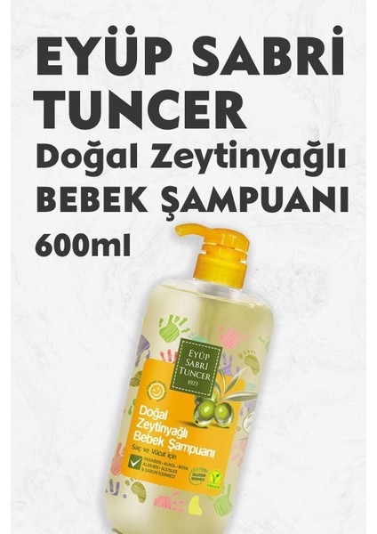 Doğal Zeytinyağlı Bebek Şampuanı 600 ml