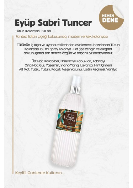 Tütün Kolonyası 150 ml