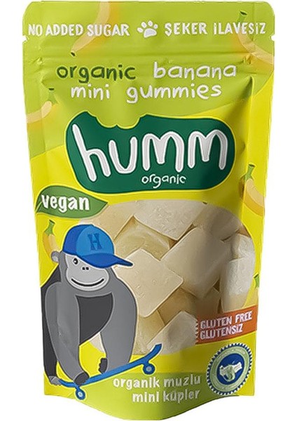 Humm Organic Organik Glutensiz Vegan Muzlu Mini Küpler 30 gr