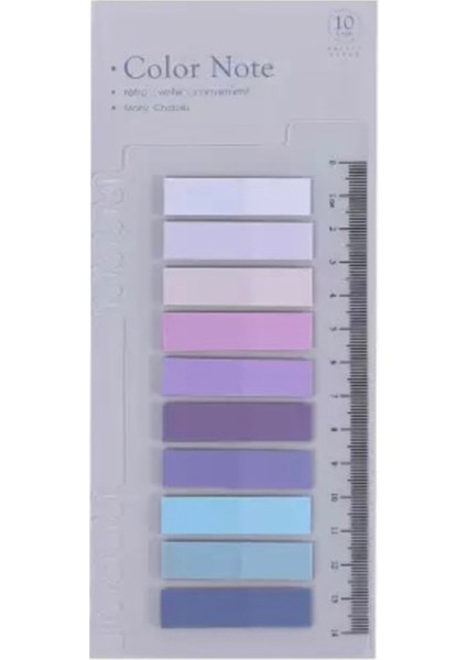 Bookishoop Color Note Post-It Mor Post-It Seti
