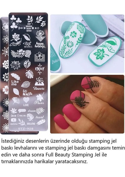 Stamping Gel Stamp Baskı Ojesi (Transfer Stamp Jel) 8ml