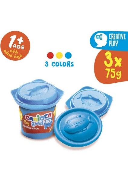 Carıoca Bebek Oyun Hamuru 3 Parça x 75 gr