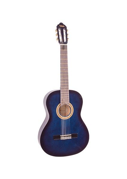 Klasik Gitar Sap Çelikli 1/2 Mavi Sunburst