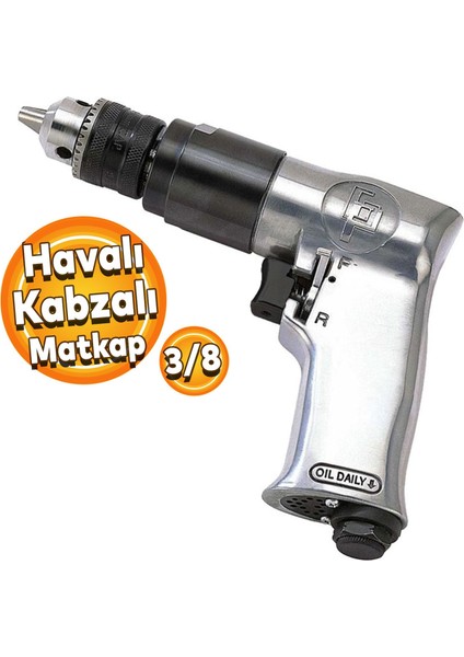 GP840S Havalı Kabzalı Matkap 3/8" Sağ Sol Devir Yönü