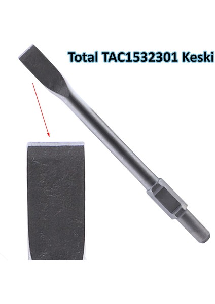 Kırıcı Hilt Uç Ucu Altıgen Düz Total TAC1532301 Keski 30X410X35 mm