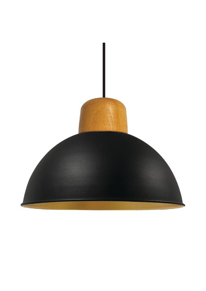 Hobbs Metal Ahşap Başlık Sarkıt Avize Mutfak Salon Cafe Ofis Dekoratif Aydınlatma