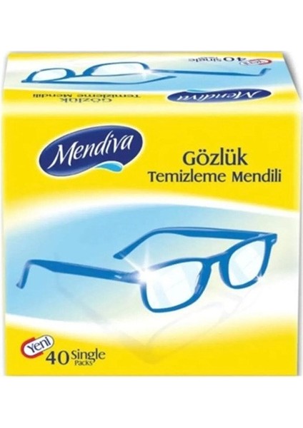 Gözlük Temizleme Bezi (Islak Mendil) 40'lı 4 Paket