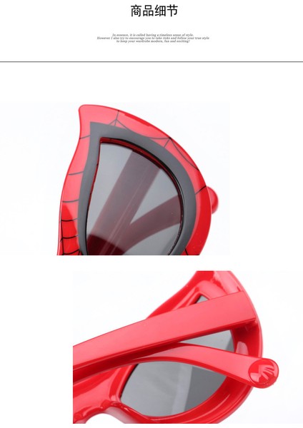 Spiderman Sunglasses Örümcek Adam Çocuk Figürlü Güneş Gözlük Marvel Disney