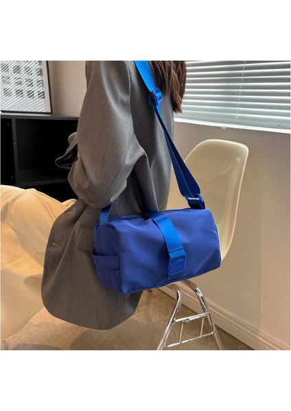 Oxford Kumaş Askılı Çanta Moda High-End Spor Çantası Kadın Küçük Yatay Bölüm Rahat Düz Renk Tek Omuz Banliyö Tost Çantası (Yurt Dışından) modelleri