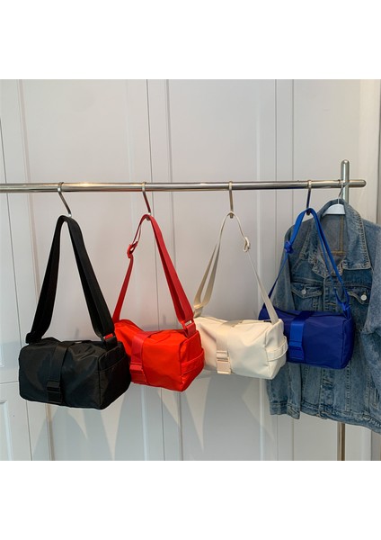 Oxford Kumaş Askılı Çanta Moda High-End Spor Çantası Kadın Küçük Yatay Bölüm Rahat Düz Renk Tek Omuz Banliyö Tost Çantası (Yurt Dışından) fiyatları