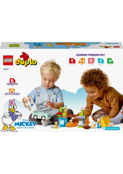 ® DUPLO® Disney Mickey ve Arkadaşları Kamp Macerası 10997 - 2 Yaş ve Üzeri Çocuklar İçin Yaratıcı Aktivitelerle Dolu Yaratıcı Oyuncak Yapım Seti (37 Parça)