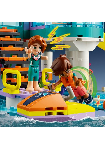 LEGO® Friends Deniz Kurtarma Merkezi 41736 - 7 Yaş ve Üzeri Yaban Hayatı Severler İçin  Yaratıcı Oyuncak Yapım Seti (376 Parça)