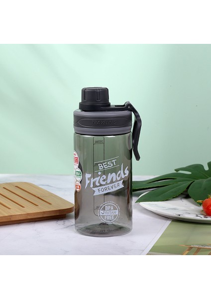 Taşınabilir Spor Tritan Büyük Kapasiteli Plastik Öğrenci Su Bardağı (Yurt Dışından)
