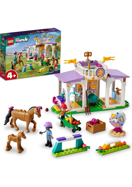 LEGO® Friends At Eğitimi 41746 - 4 Yaş ve Üzeri Çocuklar İçin 2 Mini Bebek ve 2 At Figürü İçeren Yaratıcı Oyuncak Yapım Seti (134 Parça)