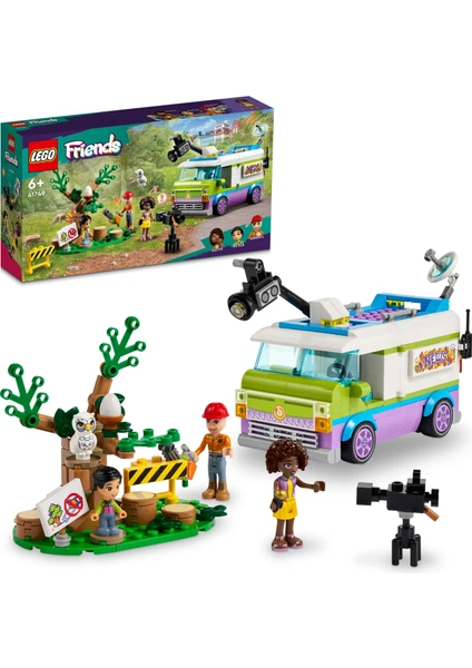 LEGO® Friends Canlı Yayın Aracı 41749 - 6 Yaş ve Üzeri Çocuklar İçin Rol Yapma Aksesuarları İçeren Yaratıcı Oyuncak Yapım Seti (446 Parça)