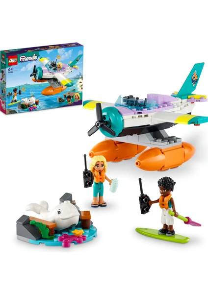 LEGO® Friends Deniz Kurtarma Uçağı 41752 - 6 Yaş ve Üzeri Çocuklar İçin 2 Mini Bebek ve Bir Balina Figürü İçeren Yaratıcı Oyuncak Yapım Seti (203 Parça)