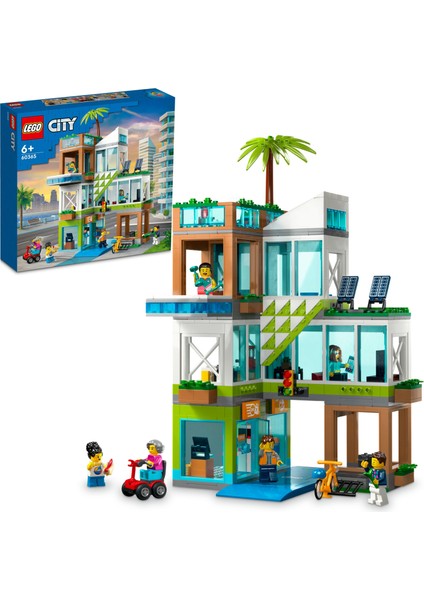 ® City Apartman Binası 60365 - 6 Yaş ve Üzeri Çocuklar İçin Birleştirilebilir Oda Modülleri İçeren Yaratıcı Oyuncak Yapım Seti (688 Parça)