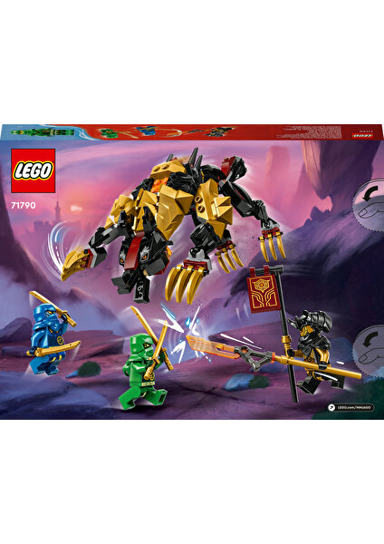 Ninjago İmperium Ejderha Avcısı Tazı 71790 - 6 Yaş ve Üzeri Çocuklar İçin Bir Canavar Oyuncak ve 3 Minifigür İçeren Yaratıcı Oyuncak Yapım Seti (198 Parça)