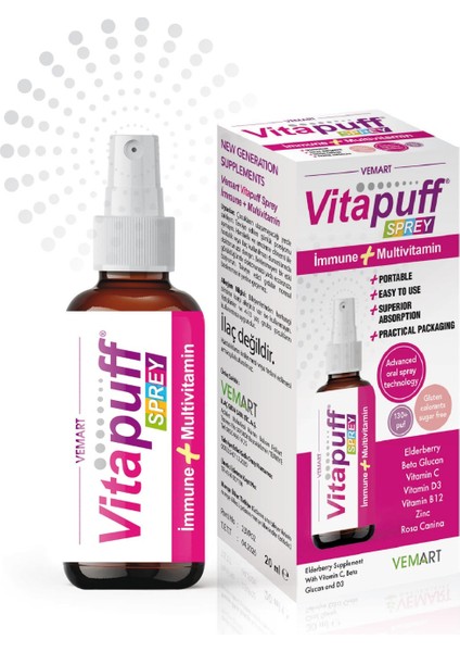 Vemart Vitapuff Oral Sprey modelleri