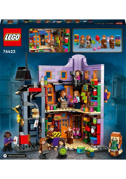 LEGO®  Harry Potter TM Diagon Yolu: Weasley Büyücü Şakaları 76422 - 8 Yaş ve Üzeri Çocuklar İçin  Koleksiyonluk Yaratıcı Oyuncak Yapım Seti (834 Parça)