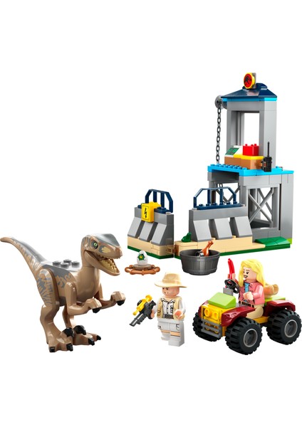 ® Jurassic World Velociraptor Kaçışı 76957 - 4 Yaş ve Üzeri Çocuklar İçin Yaratıcı Oyuncak Yapım Seti (137 Parça)