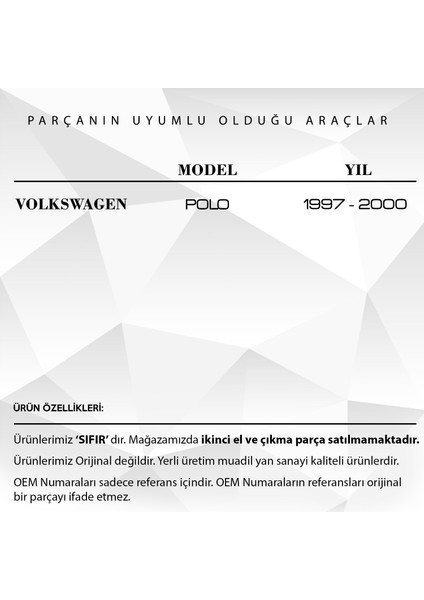 Volkswagen Polo Için Arka Silecek Kolu fiyatları