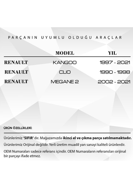 Alpha Auto Part Renault Megane 2, Clio, Kangoo Için Motor Üst Kapak Contası