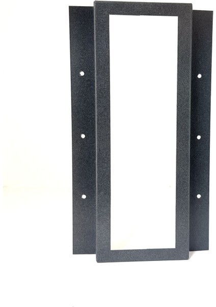 New Diafon Metal Kapı Zili Koruyucu Zil Paneli Antrasit 12X32X3