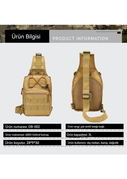 Uni Doğa Sporları Çapraz Taşınabilir Çok Fonksiyonlu Taktik Göğüs Çantası (Yurt Dışından) indirimleri