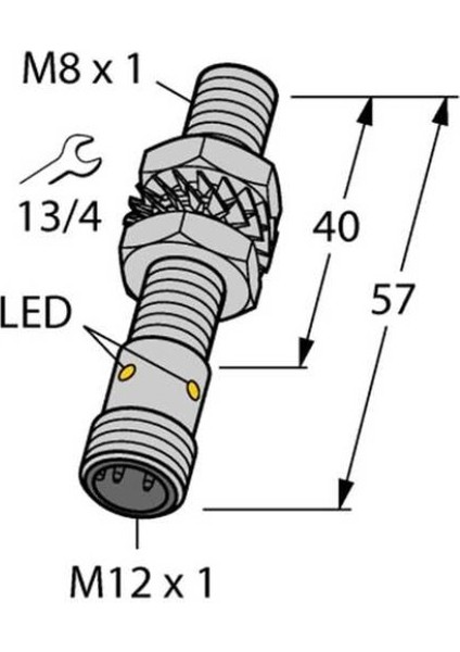 4602160 BI2-EG08-AN6X-H1341 Endüktif Sensör Artırılmış Anahtarlama Mesafesi Ile